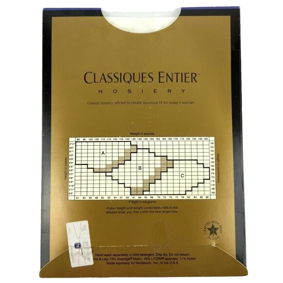 Classiques Entier Hosiery French Cut Panty Nylon Spandex Sheer White Size A - Picture 2 of 3